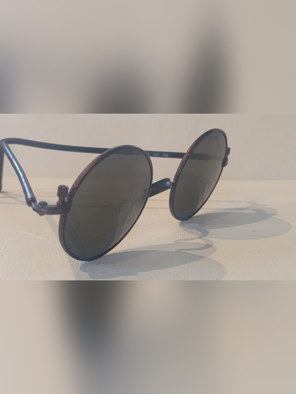 Rare Vintage Metal Round Poco Rabanne Sunglasses Lenses NOS  Lennon
